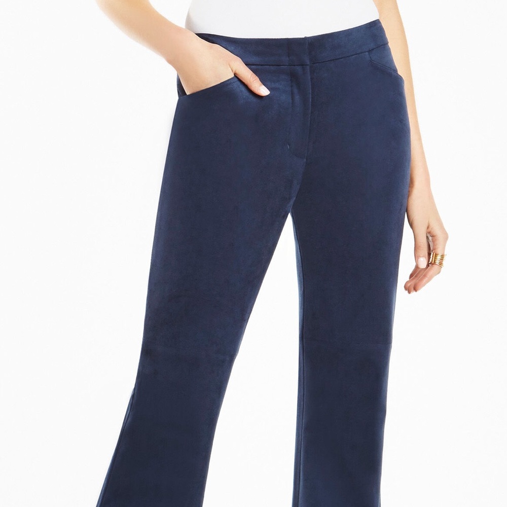 BCBG Steph Faux Suede Flared Pant
